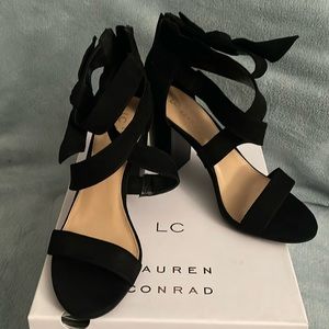 Black LC sandal heels 9